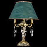 Бронзовая настольная лампа Аврора №3 Журавлик с абажуром в Магнитогорске