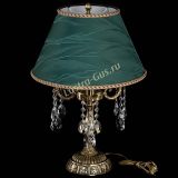 Бронзовая настольная лампа Аврора №3 Звездочка с абажуром в Магнитогорске
