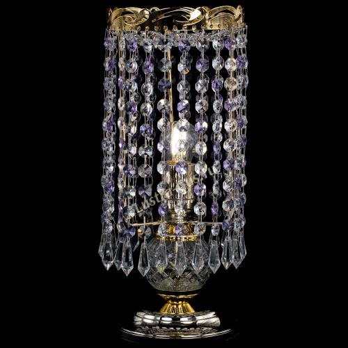 Настольная лампа Диана Карандаш фиолетовая в Магнитогорске Гусь Хрустальный