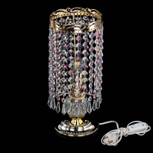 Настольная лампа Диана Карандаш розовая в Магнитогорске Гусь Хрустальный