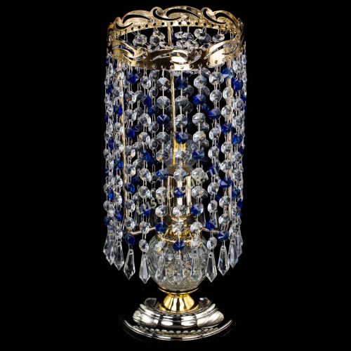 Настольная лампа Диана Карандаш синяя в Магнитогорске Гусь Хрустальный