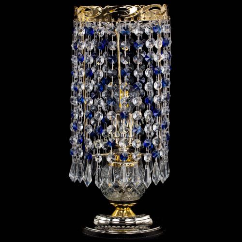 Настольная лампа Диана Карандаш синяя в Магнитогорске Гусь Хрустальный