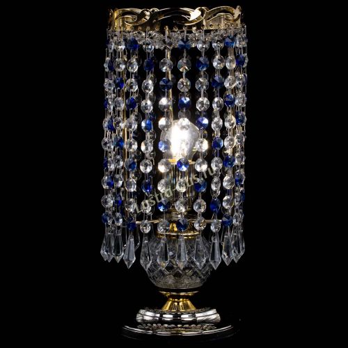 Настольная лампа Диана Карандаш синяя в Магнитогорске Гусь Хрустальный