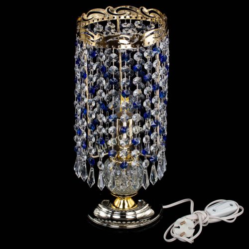 Настольная лампа Диана Карандаш синяя в Магнитогорске Гусь Хрустальный