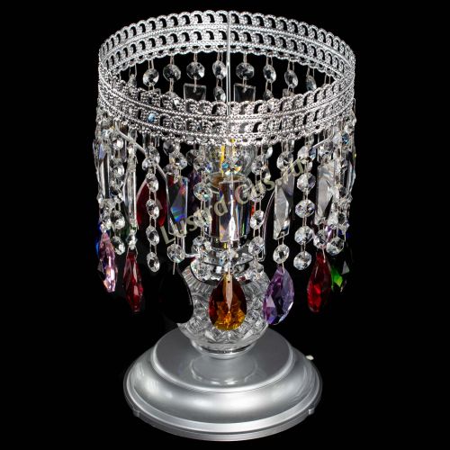 Настольная лампа Флоренция №1 разноцветная в Магнитогорске Гусь Хрустальный