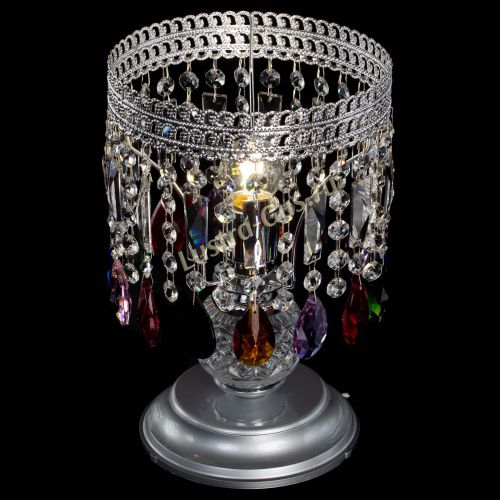 Настольная лампа Флоренция №1 разноцветная в Магнитогорске Гусь Хрустальный