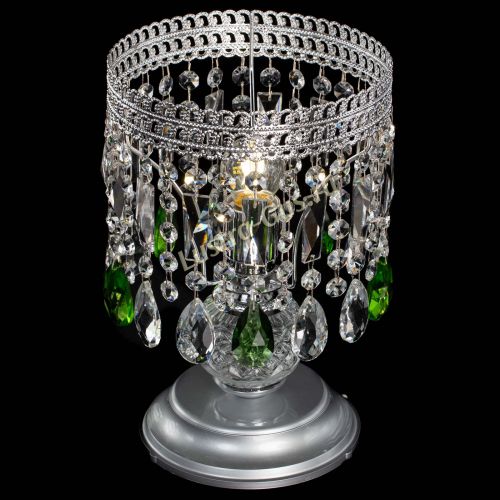 Настольная лампа Флоренция №1 зеленая в Магнитогорске Гусь Хрустальный