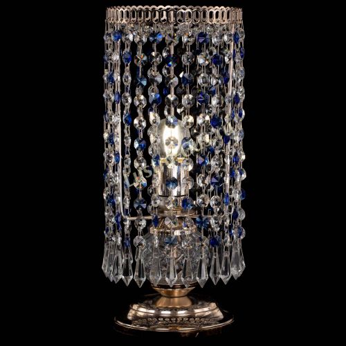 Настольная лампа Кольцо с карандашами синяя в Магнитогорске Гусь Хрустальный