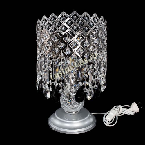 Настольная лампа Корона №1 черная в Магнитогорске Гусь Хрустальный