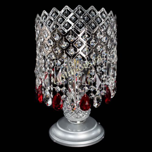 Настольная лампа Корона №1 красная в Магнитогорске Гусь Хрустальный