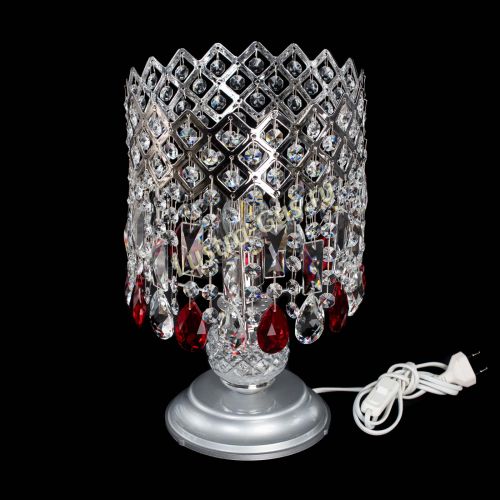Настольная лампа Корона №1 красная в Магнитогорске Гусь Хрустальный