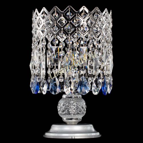 Настольная лампа Корона №1 синяя в Магнитогорске Гусь Хрустальный