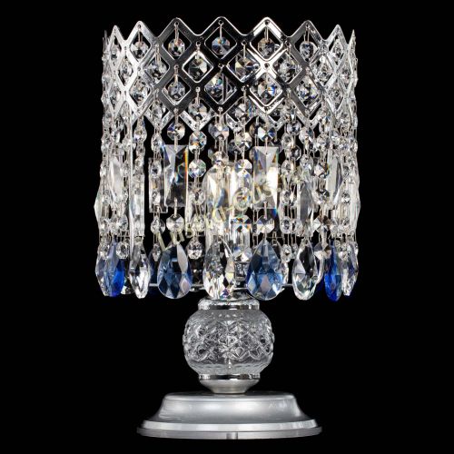 Настольная лампа Корона №1 синяя в Магнитогорске Гусь Хрустальный