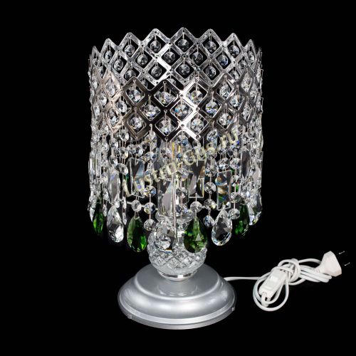Настольная лампа Корона №1 зеленая в Магнитогорске Гусь Хрустальный