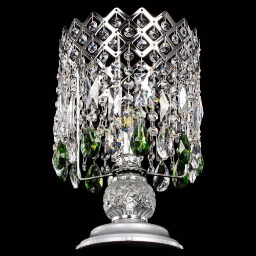 Настольная лампа Корона №1 зеленая в Магнитогорске Гусь Хрустальный