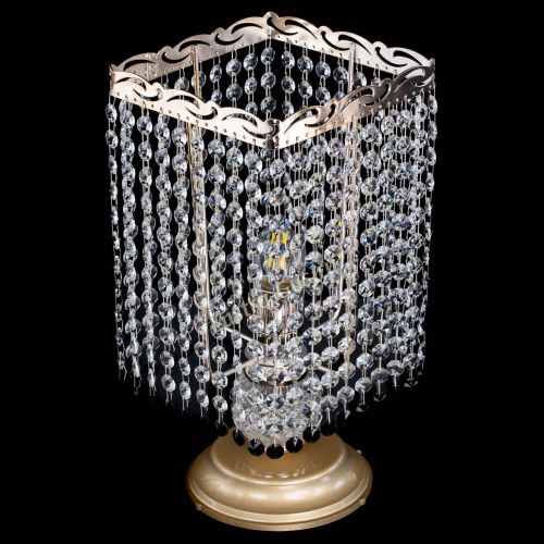 Настольная лампа Квадрат оптикон №1 черная в Магнитогорске Гусь Хрустальный