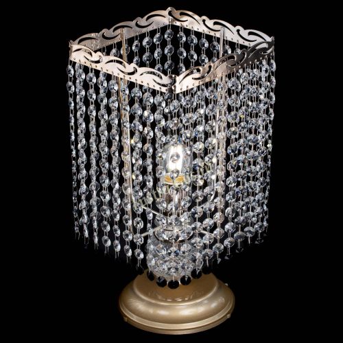 Настольная лампа Квадрат оптикон №1 черная в Магнитогорске Гусь Хрустальный