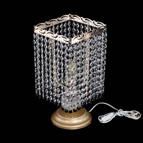 Настольная лампа Квадрат оптикон №1 черная в Магнитогорске Гусь Хрустальный