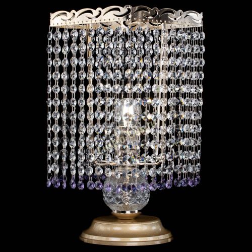 Настольная лампа Квадрат оптикон №1 фиолетовая в Магнитогорске Гусь Хрустальный