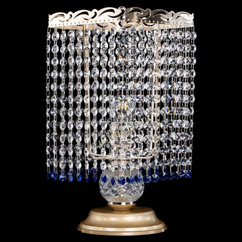 Настольная лампа Квадрат оптикон №1 синяя в Магнитогорске Гусь Хрустальный