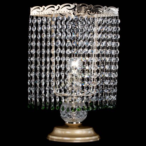 Настольная лампа Квадрат оптикон №1 зеленая в Магнитогорске Гусь Хрустальный