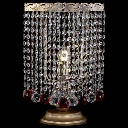 Настольная лампа Квадрат шар красная в Магнитогорске Гусь Хрустальный