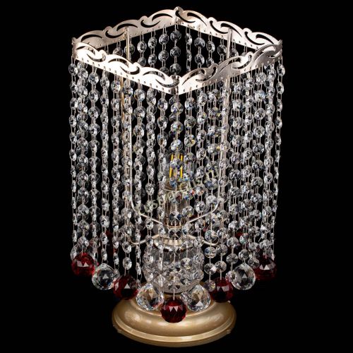 Настольная лампа Квадрат шар красная в Магнитогорске Гусь Хрустальный