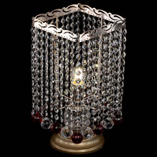 Настольная лампа Квадрат шар красная в Магнитогорске Гусь Хрустальный