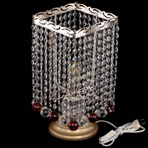 Настольная лампа Квадрат шар красная в Магнитогорске Гусь Хрустальный