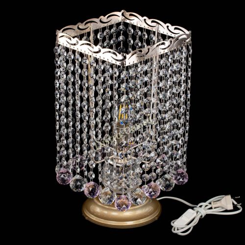 Настольная лампа Квадрат шар розовая в Магнитогорске Гусь Хрустальный