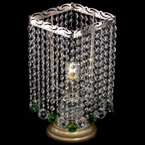 Настольная лампа Квадрат шар зеленая в Магнитогорске Гусь Хрустальный