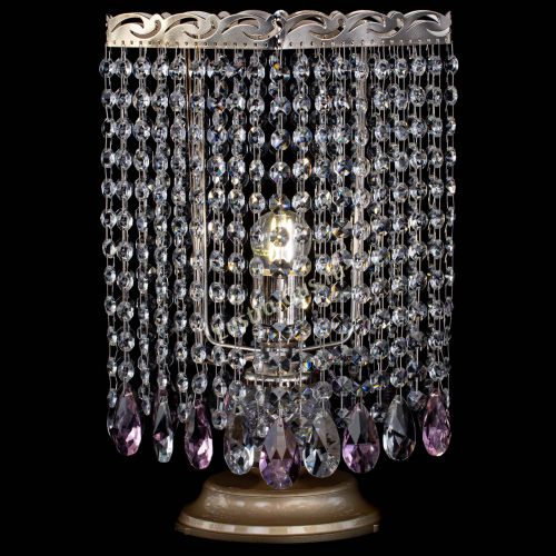 Настольная лампа Квадрат журавлик розовая в Магнитогорске Гусь Хрустальный