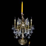 Бронзовая настольная лампа Луиза №5/2 шар в Магнитогорске