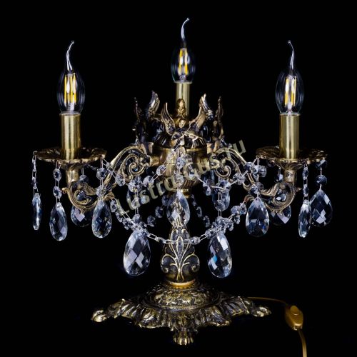 Бронзовая настольная лампа Муза №3 баден в Магнитогорске Гусь Хрустальный