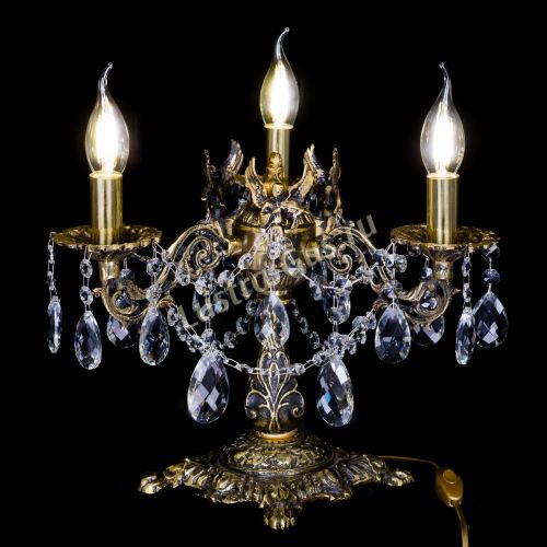 Бронзовая настольная лампа Муза №3 баден в Магнитогорске Гусь Хрустальный