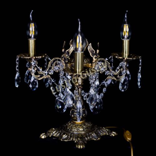 Бронзовая настольная лампа Муза №3 баден в Магнитогорске Гусь Хрустальный