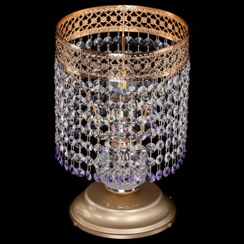 Настольная лампа Венеция №1 мини фиолетовая в Магнитогорске Гусь Хрустальный