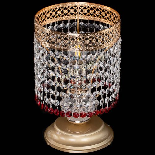 Настольная лампа Венеция №1 мини красная в Магнитогорске Гусь Хрустальный
