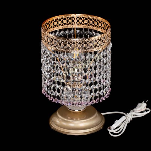 Настольная лампа Венеция №1 мини розовая в Магнитогорске Гусь Хрустальный