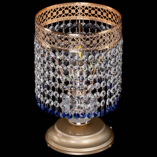 Настольная лампа Венеция №1 мини синяя в Магнитогорске Гусь Хрустальный