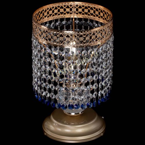 Настольная лампа Венеция №1 мини синяя в Магнитогорске Гусь Хрустальный