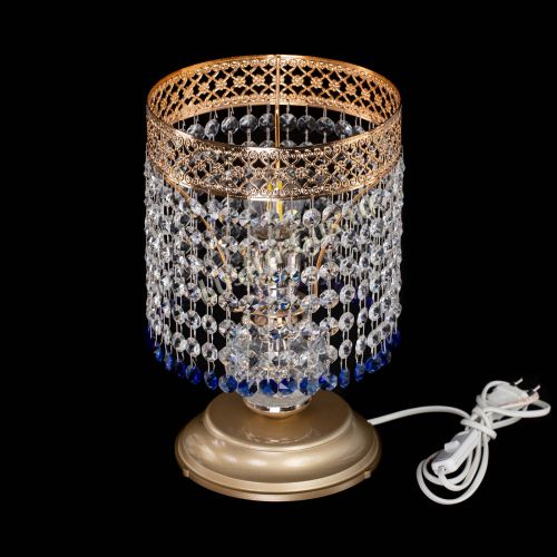 Настольная лампа Венеция №1 мини синяя в Магнитогорске Гусь Хрустальный
