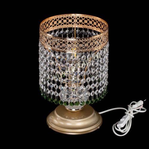Настольная лампа Венеция №1 мини зеленая в Магнитогорске Гусь Хрустальный