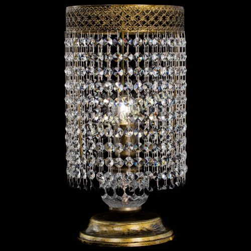 Настольная лампа Венеция оптикон №1 бронза черная в Магнитогорске Гусь Хрустальный