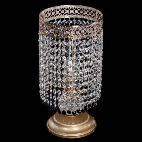 Настольная лампа Венеция оптикон №1 черная в Магнитогорске Гусь Хрустальный