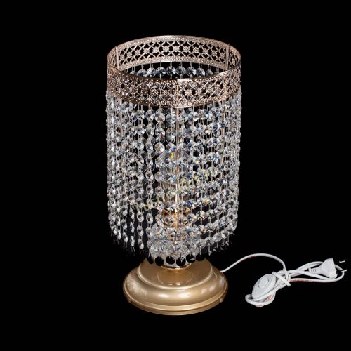 Настольная лампа Венеция оптикон №1 черная в Магнитогорске Гусь Хрустальный