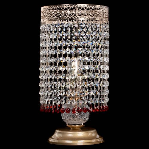 Настольная лампа Венеция оптикон №1 красная в Магнитогорске Гусь Хрустальный