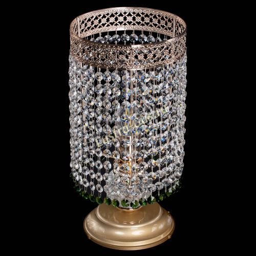 Настольная лампа Венеция оптикон №1 зеленая в Магнитогорске Гусь Хрустальный