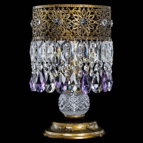 Настольная лампа Восток с пластинками под бронзу Фиолетовая в Магнитогорске Настольная лампа Восток с пластинками под бронзу Фиолетовая в Магнитогорске