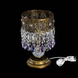 Настольная лампа Восток с пластинками под бронзу Фиолетовая в Магнитогорске Настольная лампа Восток с пластинками под бронзу Фиолетовая в Магнитогорске